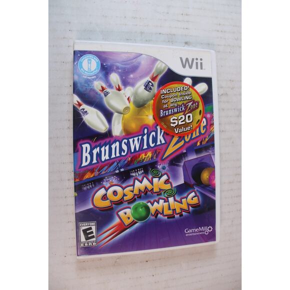 Brunswick Zone Cosmic Bowling (Nintendo Wii, 2010) Authentic, Complete, tested - Picture 1 of 9